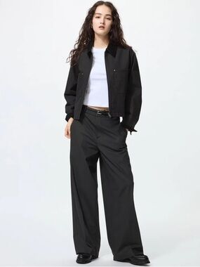Uniqlo Black Wide-Leg Pants